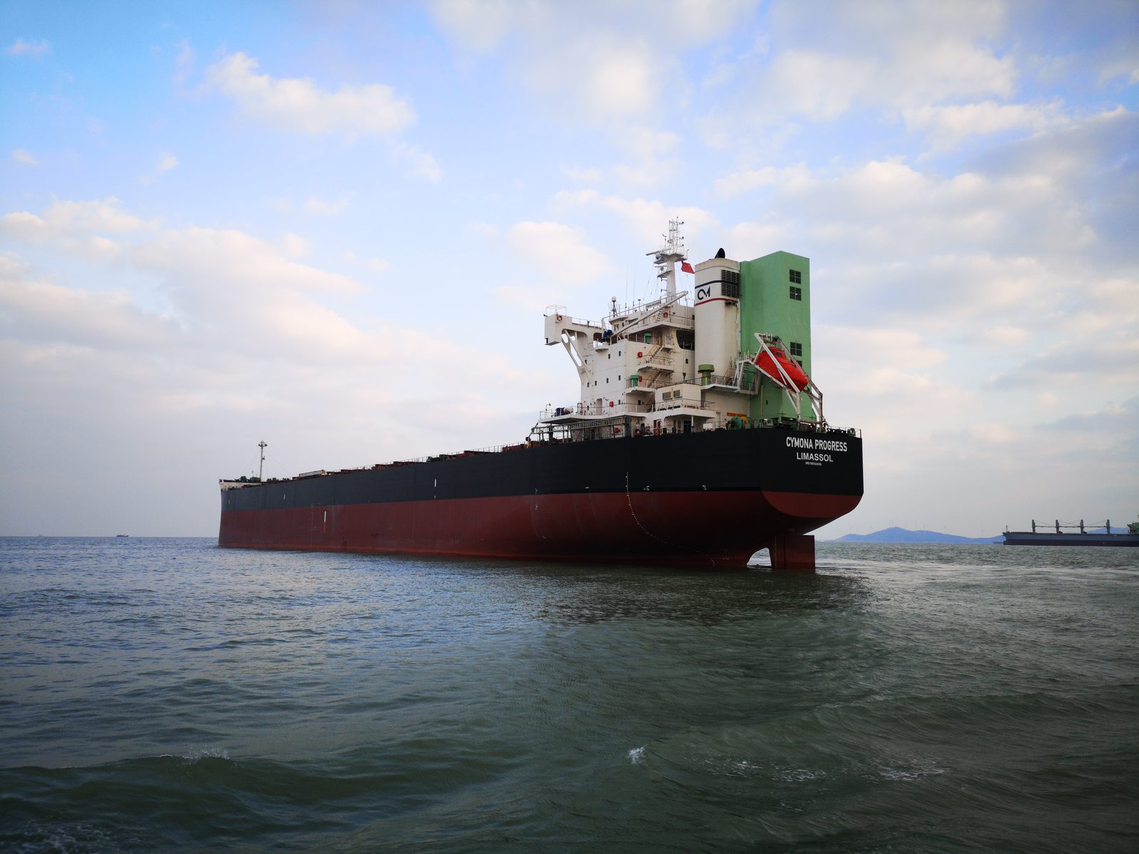 M/V Cymona Progress, Panamax bulk carrier, at sea